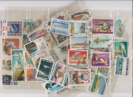 LOT TIMBRES DIFFERENTS THEMES. ESPACE.  AERIEN . MARITIME . TERRESTE  SCIENCES & TECHNIQUES - Sonstige & Ohne Zuordnung