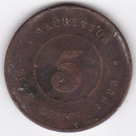 Ile Maurice , 5 Cents 1923 , George V, KM# 14 - Mauritius