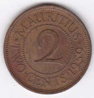 Ile Maurice , 2 Cents 1959 , Elizabeth II, KM# 32 - Mauritius