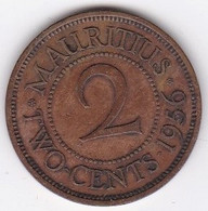 Ile Maurice , 2 Cents 1956 , Elizabeth II, KM# 32 - Mauritius