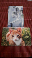 Cats 2 Phonecards Used Rare - Cats