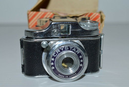 ANCIEN APPAREIL PHOTO MINIATURE BABY CAMERA CRYSTAR MADE IN JAPAN Boite Carton Collection Photographe Vitrine - Cameras