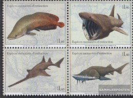 UN - Geneva 884-887 Block Of Four (complete Issue) Unmounted Mint / Never Hinged 2014 Fish - Ungebraucht