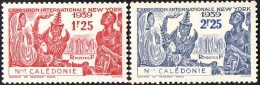 Détail De La Série Exposition Internationale De New York ** Nouvelle-Calédonie N° 173 Et 174 - 1939 Exposition Internationale De New-York