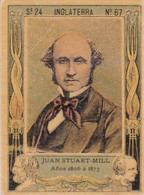 JOHN STUART-MILL 1806-1873 PHILOSOPHE ECONOMISTE ET HOMME POLITIQUE BRITANNIQUE. VIGNETTE LABEL VIÑETA.- LILHU - Scrittori