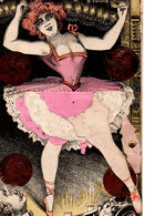 Thème Carte Postale  A Système   Danseuse. La Jambe Se Lève. Melle 5 Louis. Reproduction De  Monnaie       (voir Scan) - Met Mechanische Systemen