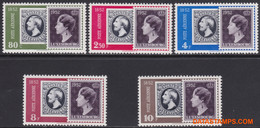 Luxemburg 1952 - Mi:490/494, Yv:PA 16/20, Airmail Stamps - XX - 100 Years Stamp Luxembourg - Nuevos