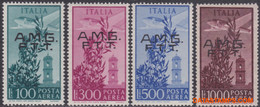 Trieste 1948 - Mi:47/50, Yv:PA 13/16, Airmail Stamps - XX - Airmail - Posta Aerea