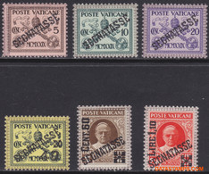 Vaticaan 1931 - Mi:Porto 1/6, Yv:Tx 1/6, Penalty Stamps - XX - Pope Pius XI - Impuestos