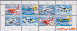 Ijsland 1997 - Mi:866/869, Yv:817/820, Stamp - XX - Mail Planes - Ongebruikt