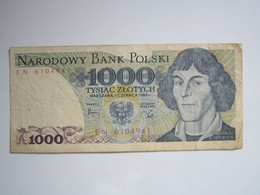 1982 BILLET Pologne, 1000 Zlotych - Pologne