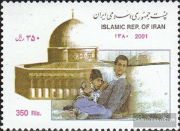 Iran (Persia) 2853 (complete Issue) Unmounted Mint / Never Hinged 2001 Palästinensischer Uprising - Irán