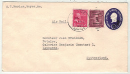 Etats-Unis // Entier Postaux // Entier Postal Pour La Suisse (Lausanne) - 1941-60