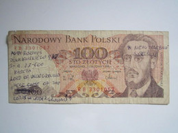 1988 BILLET Pologne, 100 Zlotych - Poland