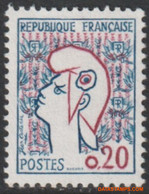 Frankrijk 1960 - Mi:1335, Yv:1282a, Stamp - XX - Marianne Cocteau - 1961 Marianne De Cocteau