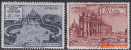 Vaticaan 1949 - Mi:159/160, Yv:Exp 11/12, Express Stamps - XX - Baselics - Priority Mail