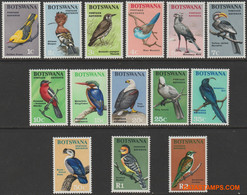 Botswana 1967 - Mi:19/32, Yv:171/184, Stamp - XX - Birds - Botswana (1966-...)