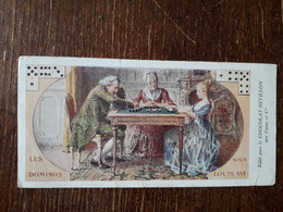 L37/99 CHROMO CHOCOLAT REVILLON . LES DOMINOS SOUS LOUIS XVI - Revillon