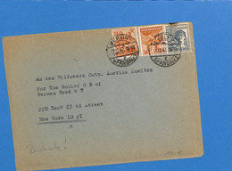 Allemagne Bizone 1947 Lettre De Berlin Aux États-Unis (G2401) - Autres & Non Classés