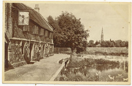 Cathedral And Old Mill, Salisbury, 1948 Postcard - Salisbury