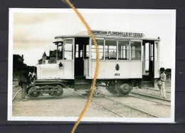 PHOTO   TRAM SNCV RAIL ROUTE MARBEHAN FLORENVILLE SAINTE CECILE REPRO - Strassenbahnen