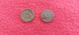 CAMBODGE / CAMBODIA/ 2 Coins Copper Antique - Cambodge