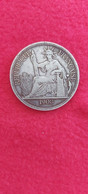 CAMBODGE / CAMBODIA/ Coin Silver Indochine 1908 - Cambodia