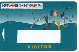 Carte Salon Magnétique NETWORLD-INTEROP 94 Card Karte TBE Cirque Manège BD(salon 48) - Ausstellungskarten