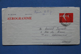 V18 AUSTRALIA BELLE LETTRE AEROGRAMME 1978 PAR AVION  POUR AUBERGENVILLE FRANCE  +AFFRANCHISSEMENT INTERESSANT - Briefe U. Dokumente