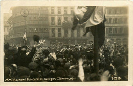 Strasbourg * Carte Photo * M Clémenceau Et M Poincaré Reçu Dans La Ville * 9 Décembre 1918 * Cerémonie - Strasbourg