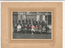 07 // AUBENAS / PHOTO SUR CARTON / Groupe D'une Noce Devant Le Magasin G ALLAER PHOTOGRAPHIE - Photos