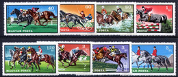 HUNGARY 1971 Equestrian Sports MNH / **.  Michel 2703-10 - Nuovi