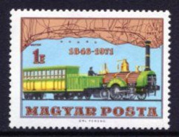 HUNGARY 1971 Railway Anniversary MNH / **.  Michel 2682 - Nuovi