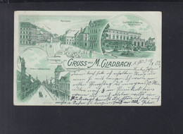 Dt. Reich Lithographie Mönchengladbach 3 Ansichten 1902 - Mönchengladbach
