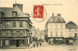 Cormeilles * La Rue De Lisieux * Pharmacie Nouvelle * Café De La Ville VANDON - Autres & Non Classés