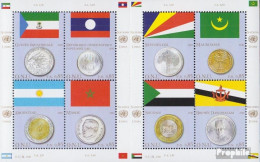 UNO - Genf 673-680 Kleinbogen (kompl.Ausg.) Postfrisch 2010 Flaggen Und Münzen - Nuovi