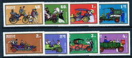 HUNGARY 1970 Historic Motor Vehicles  MNH / **.  Michel 2564-71 - Neufs