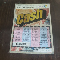 Israel-lottry-CASH (A)(172)-(1162/?)-(31/5/2005)-(5400)-(Cash-pound)-used - Lottery Tickets