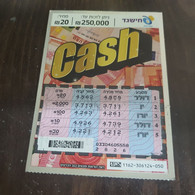 Israel-lottry-CASH (B)(173)-(1162/?)-(31/5/2005)-(5400)-(Cash-EURO)-used - Lottery Tickets