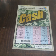 Israel-lottry-CASH (D)(175)-(1162/?)-(31/5/2005)-(5400)-(CASH-U.S.A)-used - Lottery Tickets