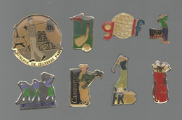 PINS PIN'S SPORT GOLF 830 FR3 AUBERGE JEUNESSE PARIS CAMBRIDGE IPSO JEZEQUEL  LOT 8 PINS - Golf