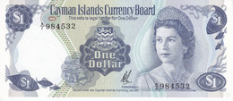 BILLETE DE CAYMAN ISLANDS DE 1 DOLLAR DEL AÑO 1971 SIN CIRCULAR (UNCIRCULATED)  (BANKNOTE) PEZ-FISH - Iles Cayman