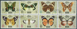 DUBAI Papillons, Butterflies, Mariposas Yvert N° 97 Oblitéré, Used (Série Complète Se Tenant) - Schmetterlinge