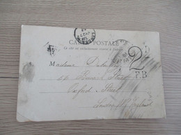 Sur CPA Paris 1903  Pour Londres London Marque D'arrivée  2 D F.B. ? - Poststempel