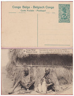 Belgisch Congo Belge Postwaardestuk Entier Postal EP Natives Ethnique Wahutu 15 Ct Centimes CPA AK Afrique Africa - Stamped Stationery