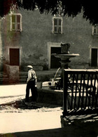 La Porta * Place Du Village Et Fontaine * Villageois * Photo Ancienne - Autres & Non Classés