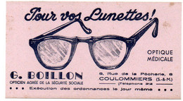 Buvard Lunettes Boillon à Coulommiers. - L