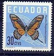 EQUATEUR: Papillons,papillon, Butterflies, Mariposa. Yvert N°717 Neuf Sans Charnière  ** MNH - Vlinders