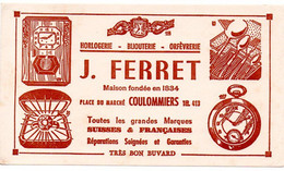 Buvard Horlogerie Bijouterie Ferret à Coulommiers. - B