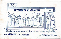 Buvard Vêtements Briollet. Meaux Coulommiers. - Textile & Vestimentaire